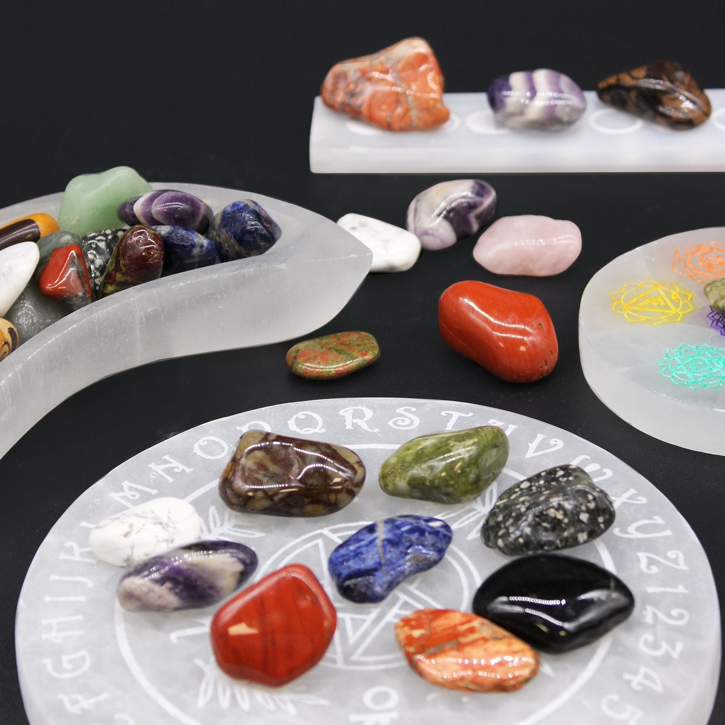 Bag of 12 Medium African Tumble Stones - Dragon Stones