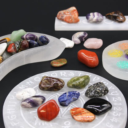 Bag of 12 Medium African Tumble Stones - Dragon Stones