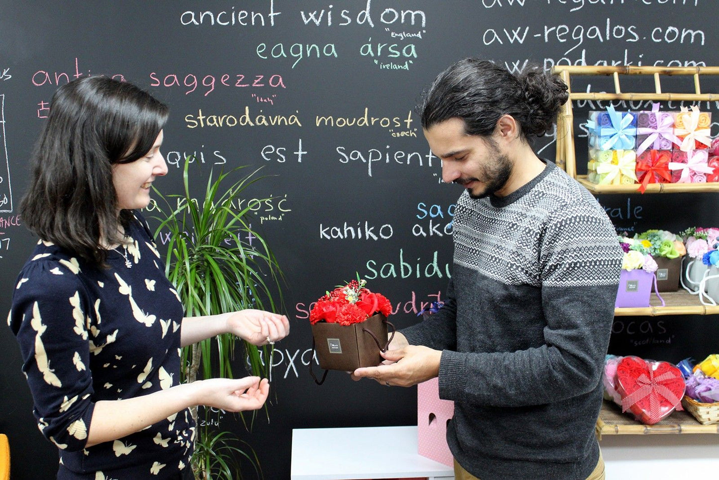 Soap Flower Bouqet - Spring Flowers