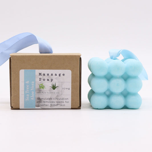 Boxed Single Massage Soaps - Tea Tree & Aloe Vera
