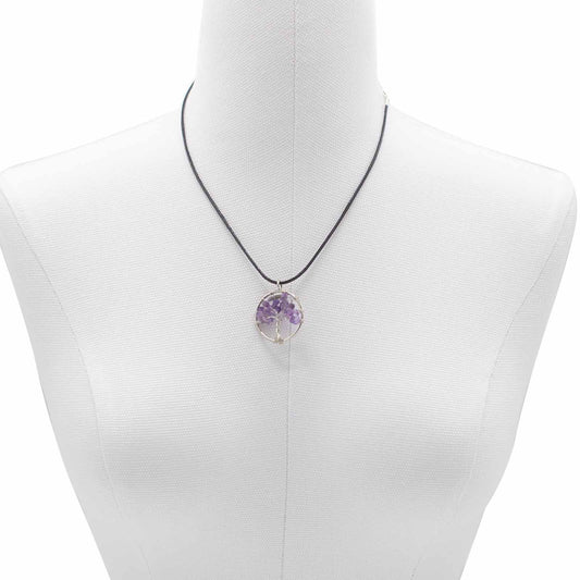 Tree of Life Pendant - Amethyst