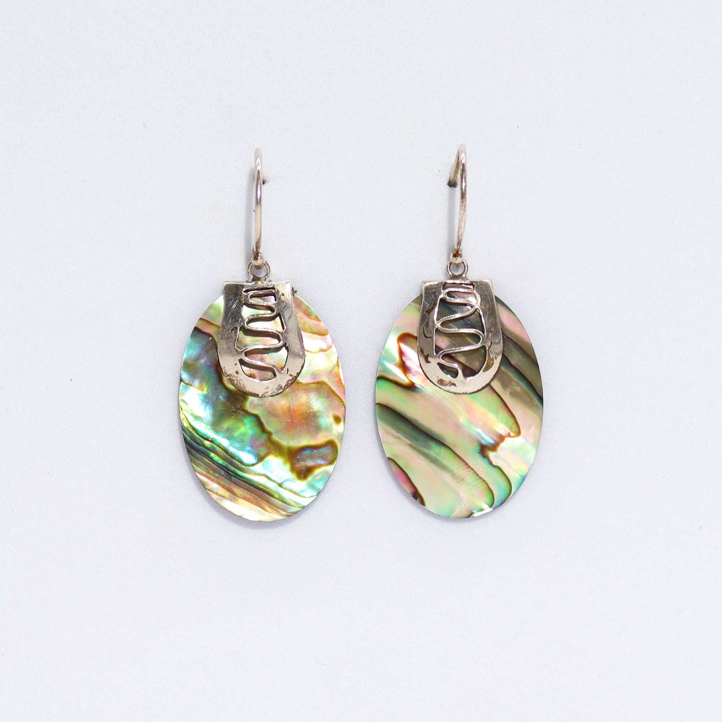 Shell & Silver Earrings - Flip-flops- Abalone