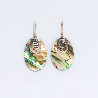 Shell & Silver Earrings - Flip-flops- Abalone