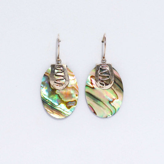 Shell & Silver Earrings - Flip-flops- Abalone