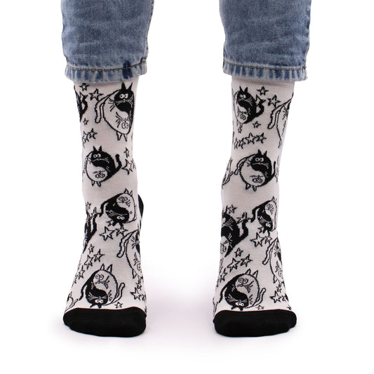 Hop Hare Bamboo Socks (36-40) - Ying Yang