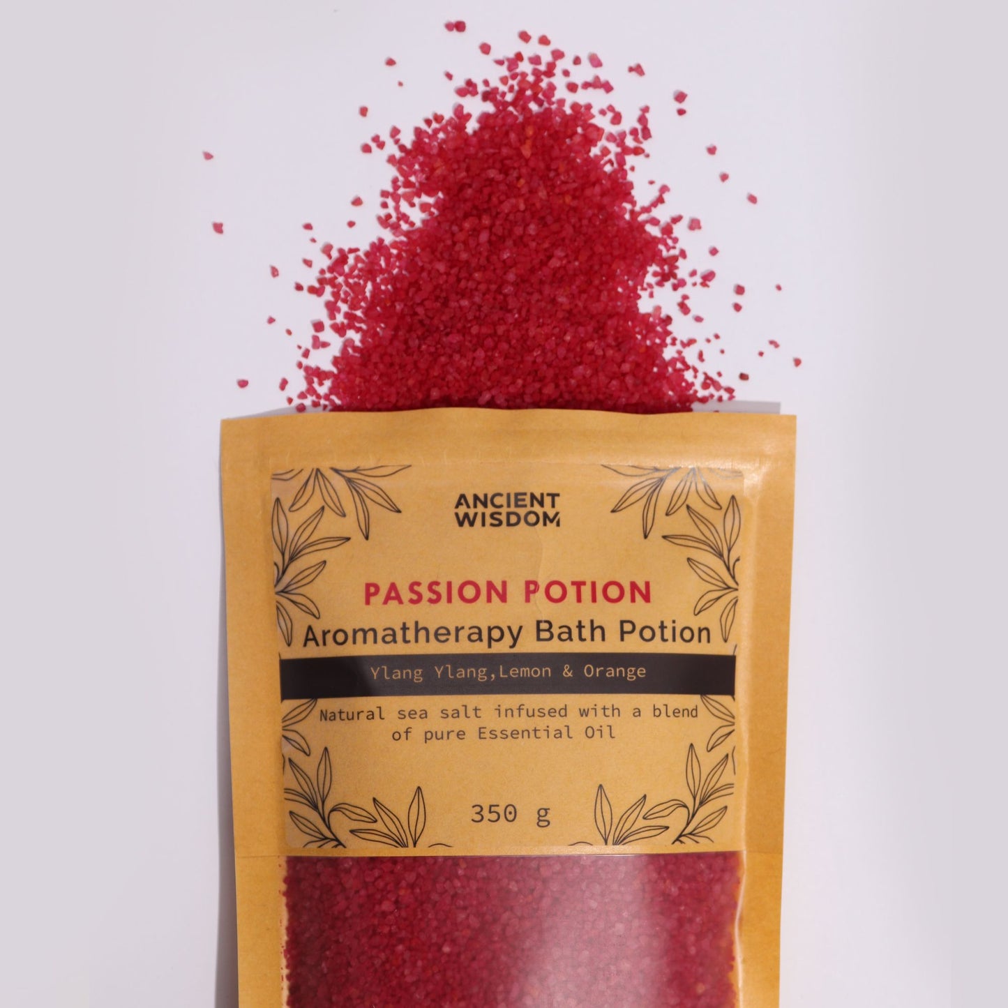 Aromatherapy Bath Potion in Kraft Bag 350g - Passion