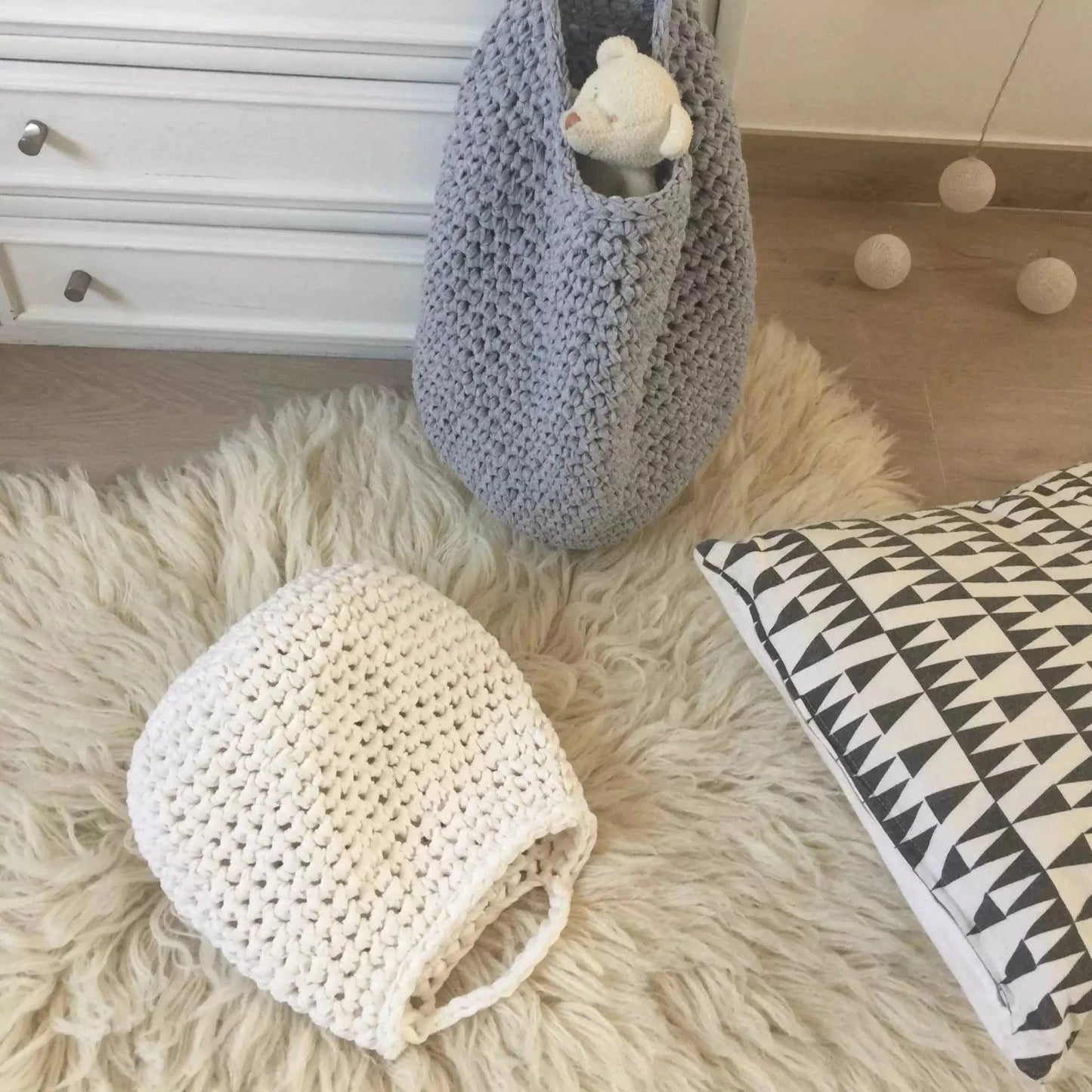 Wall Organizer Baskets, Modern Nursery Storage