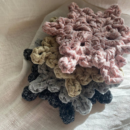 Black Sparkly Snowflake Christmas Ornament Set