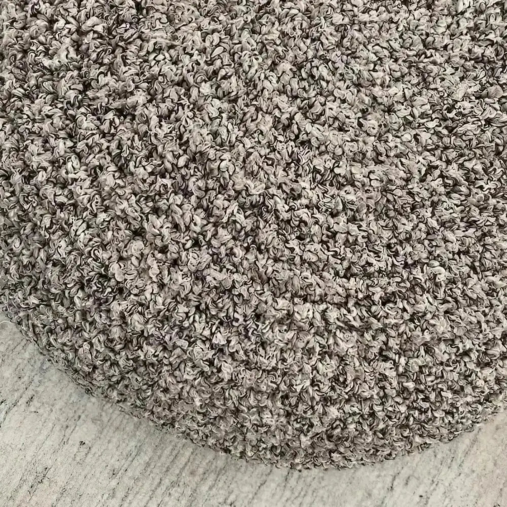 Boucle Ottoman Slipcovers | Round Pouffe Stool Cover