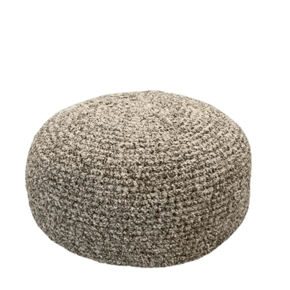 Boucle Ottoman Slipcovers | Round Pouffe Stool Cover