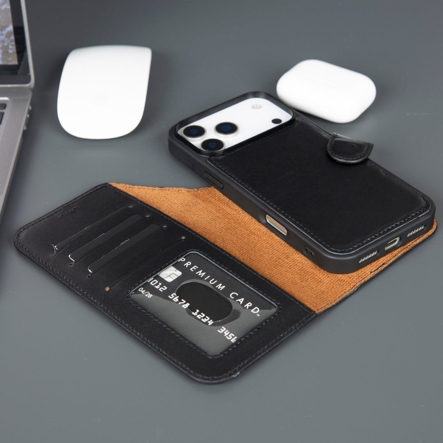 Casper iPhone 17 Pro Max Leather Wallet Case – MagSafe Compatible-7