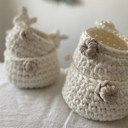 Crochet Basket Rudolph Reindeer