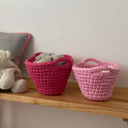 Crochet Kids Baskets, Unique Small Storage