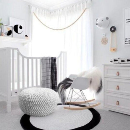 Crochet Round Rug, Soft Floor Mat