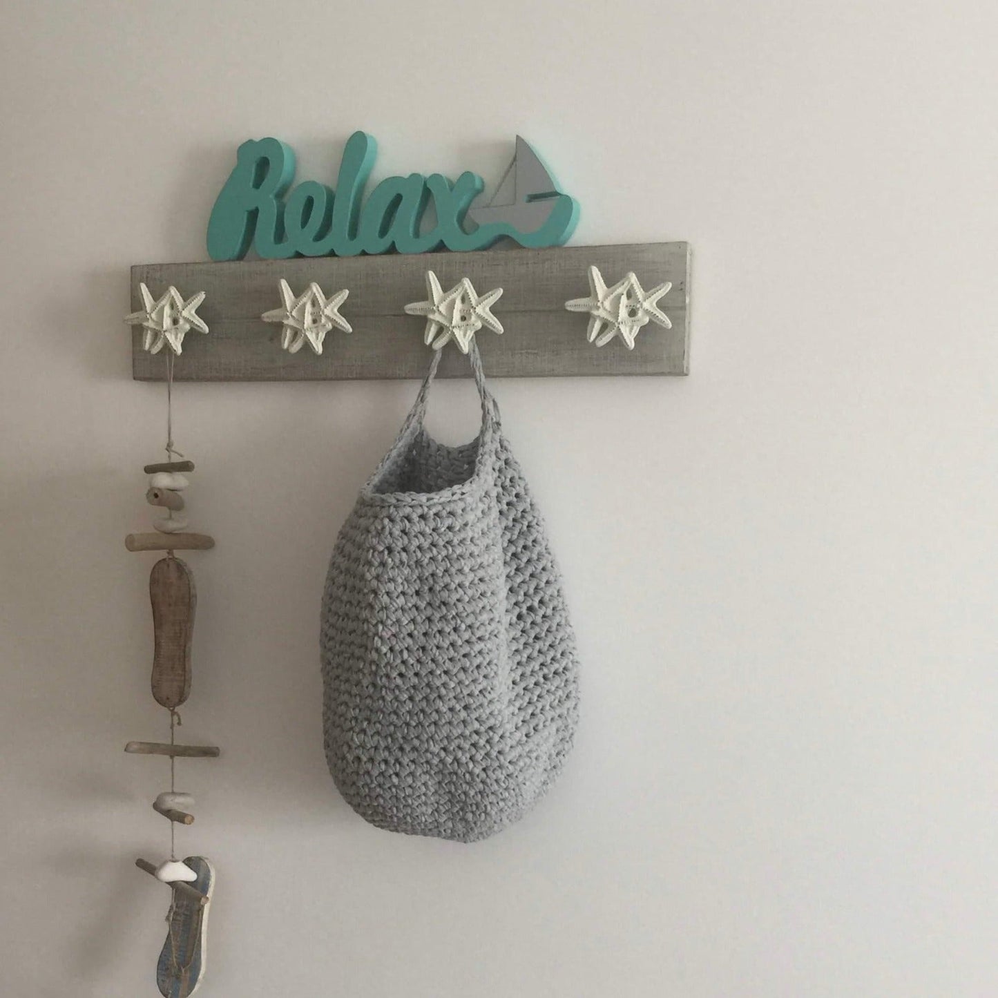 Crochet Storage Bags, Modern Hanging Baskets, Home Organizer