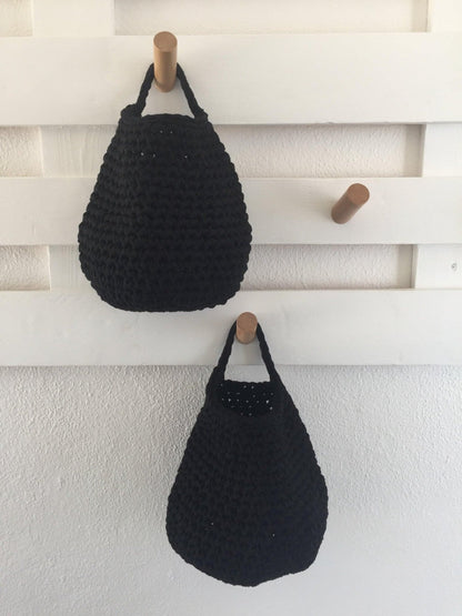 Crochet Storage Bags, Modern Hanging Baskets, Home Organizer