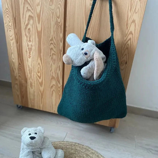 Extra Large Hanging Storage Basket | Deep Green