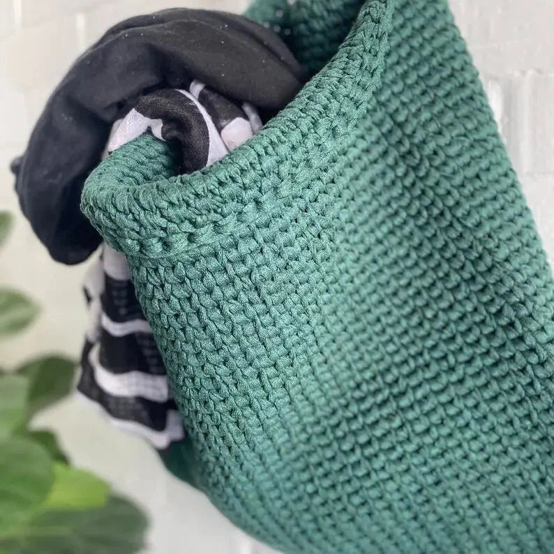 Extra Large Hanging Storage Basket | Deep Green