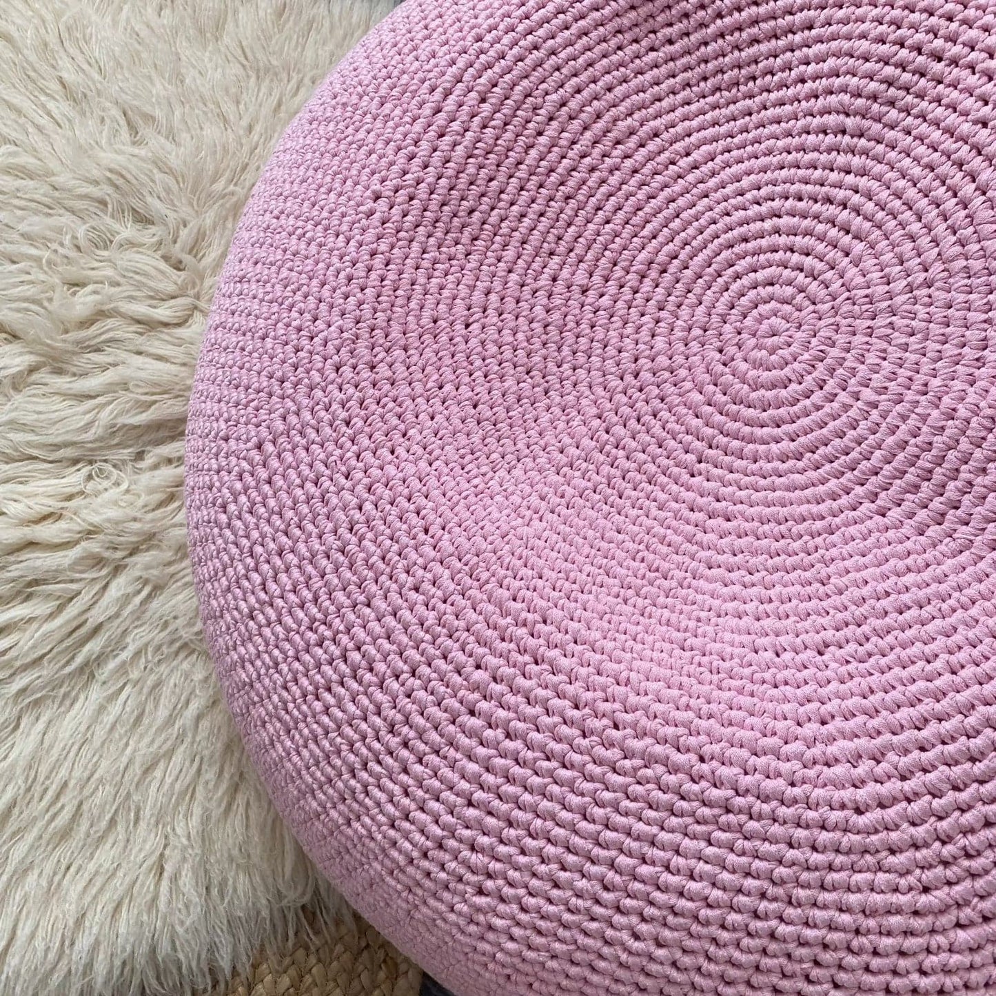 Extra Large Round Bean Bag Chair | Light Pink