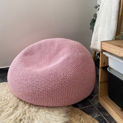 Extra Large Round Bean Bag Chair | Light Pink