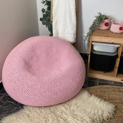 Extra Large Round Bean Bag Chair | Light Pink