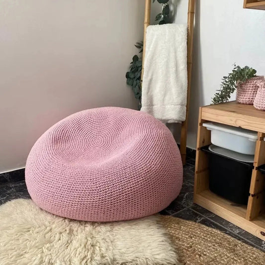 Extra Large Round Bean Bag Chair | Light Pink