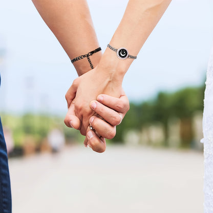 Long Distance Touch Bracelets – Vibration & Light-Up Smart Matching Set for Couples