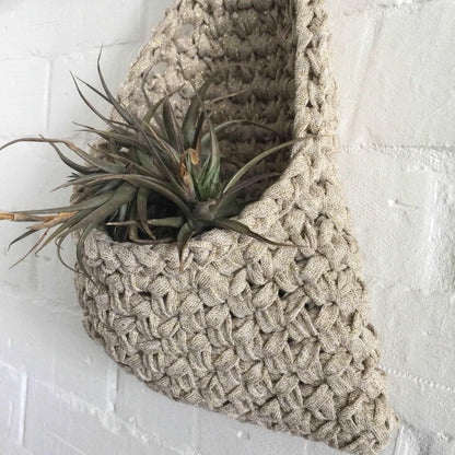 Gold Sparkly Hanging Pocket - Modern Wall Decor