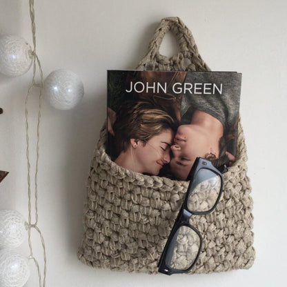 Gold Sparkly Hanging Pocket - Modern Wall Decor