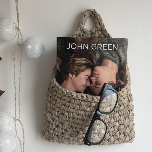 Gold Sparkly Hanging Pocket - Modern Wall Decor