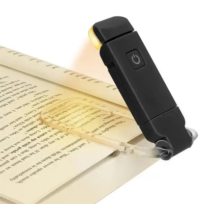 LED USB Rechargeable Book Light – Eye Protection, Adjustable Brightness, Portable Clip-On Reading Lamp