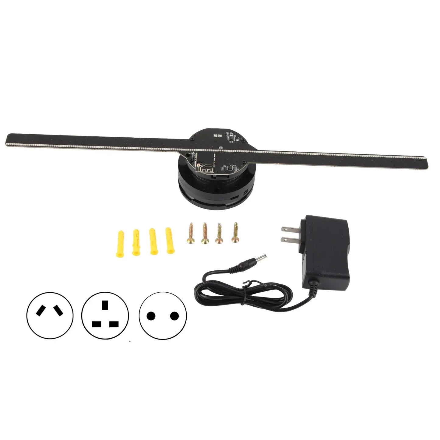 3D Hologram Fan with 224 LED Light Beads