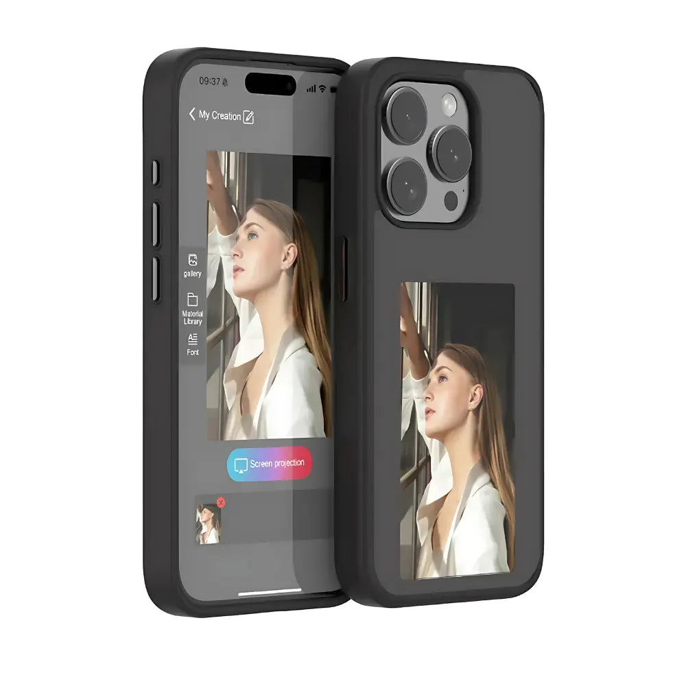 E-Ink Smart Phone Case – Customizable NFC-Enabled E-Ink Display