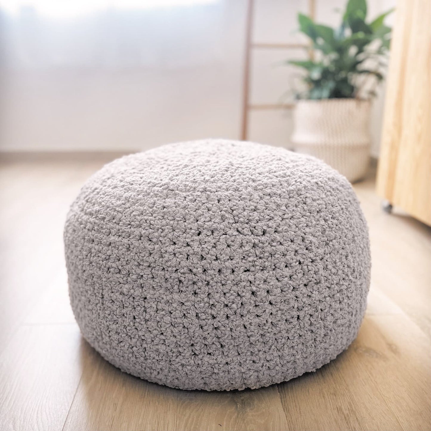 Boucle Knitted Pouffes | More Colors
