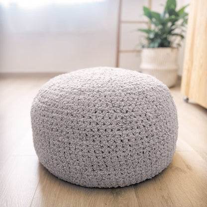 Boucle Knitted Pouffes | More Colors