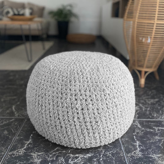 Boucle Knitted Pouffes | More Colors