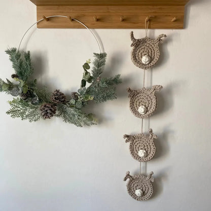 Rudolph Reindeer Christmas Tree Decor Set of 4