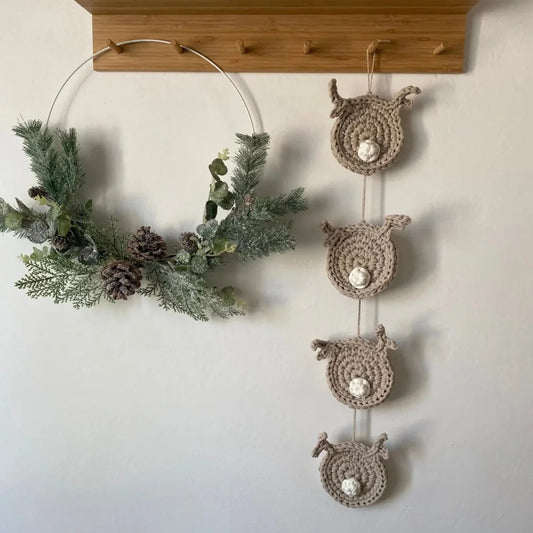 Rudolph Reindeer Christmas Tree Decor Set of 4