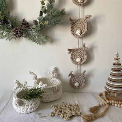 Rudolph Reindeer Christmas Tree Decor Set of 4