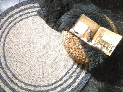 Shaggy Round Rug, Soft Floor Mat