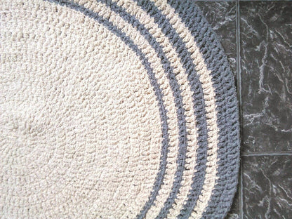 Shaggy Round Rug, Soft Floor Mat