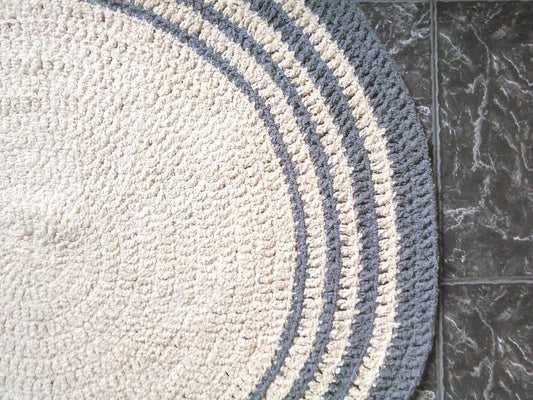 Shaggy Round Rug, Soft Floor Mat