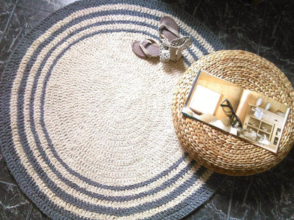 Shaggy Round Rug, Soft Floor Mat