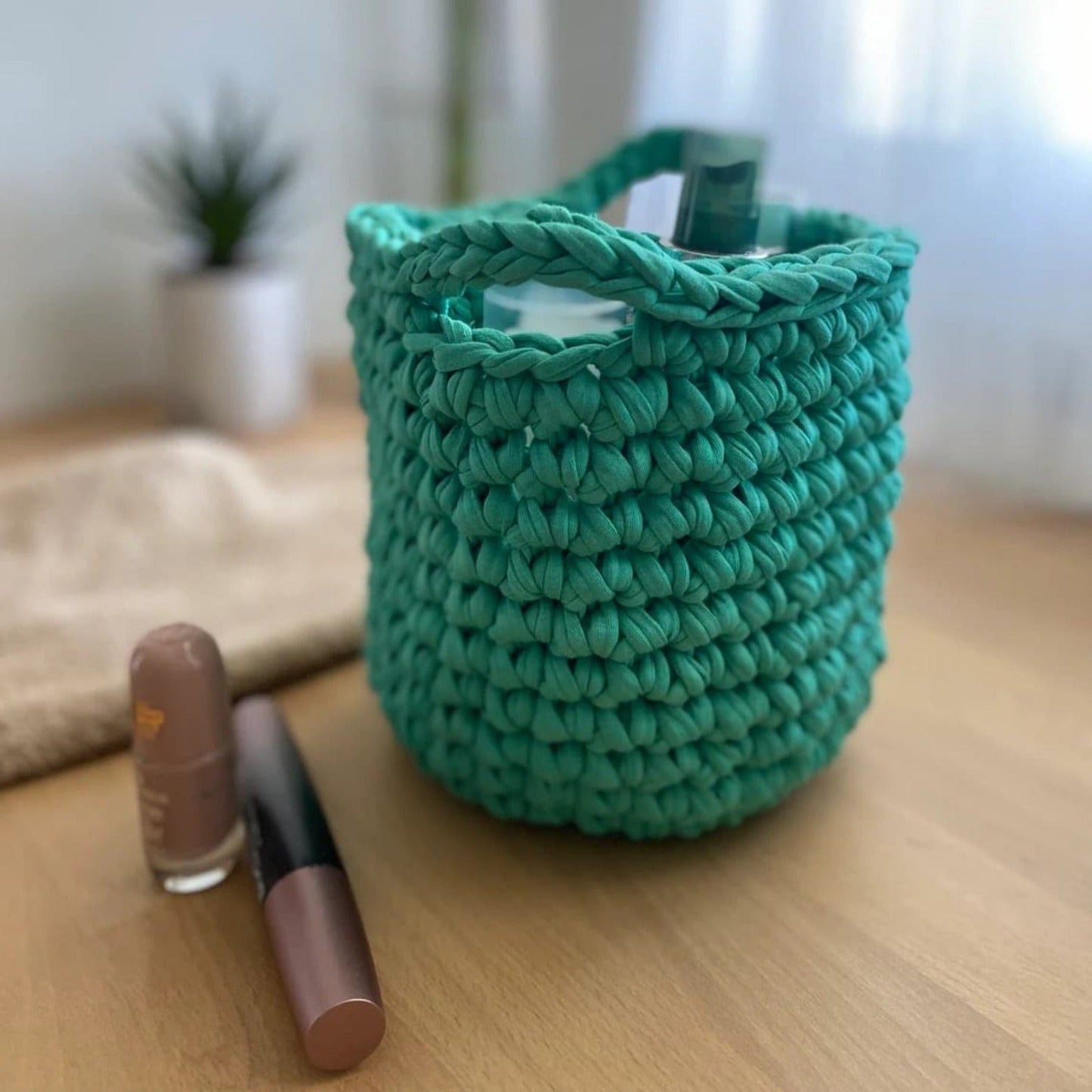 Small Decorative Baskets - Green Storage Bag