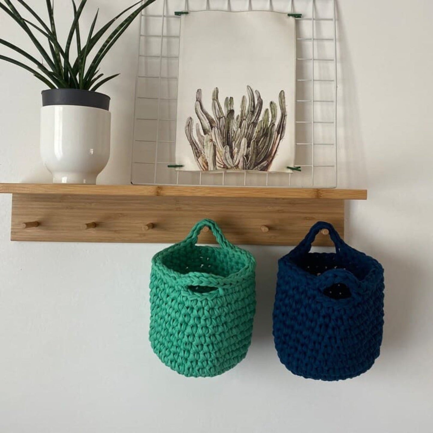 Small Decorative Baskets - Navy