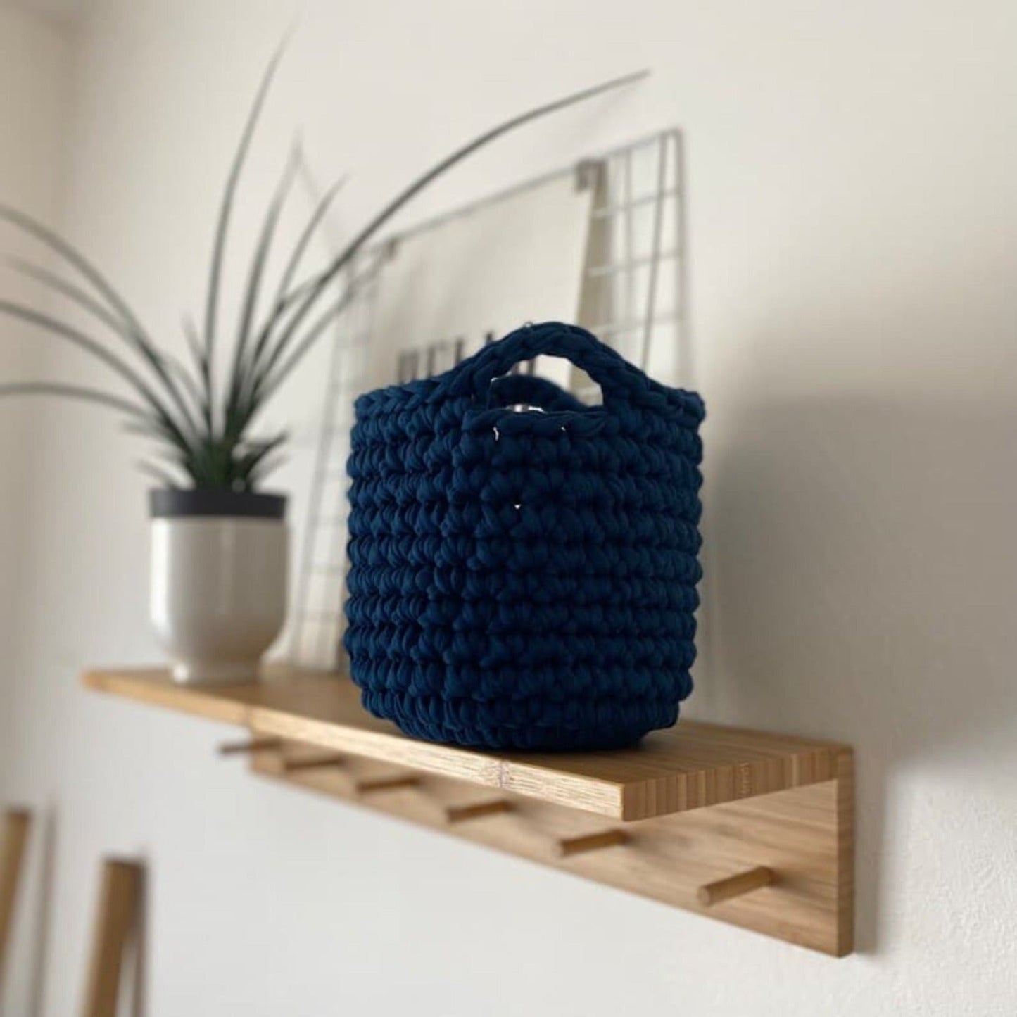 Small Decorative Baskets - Navy