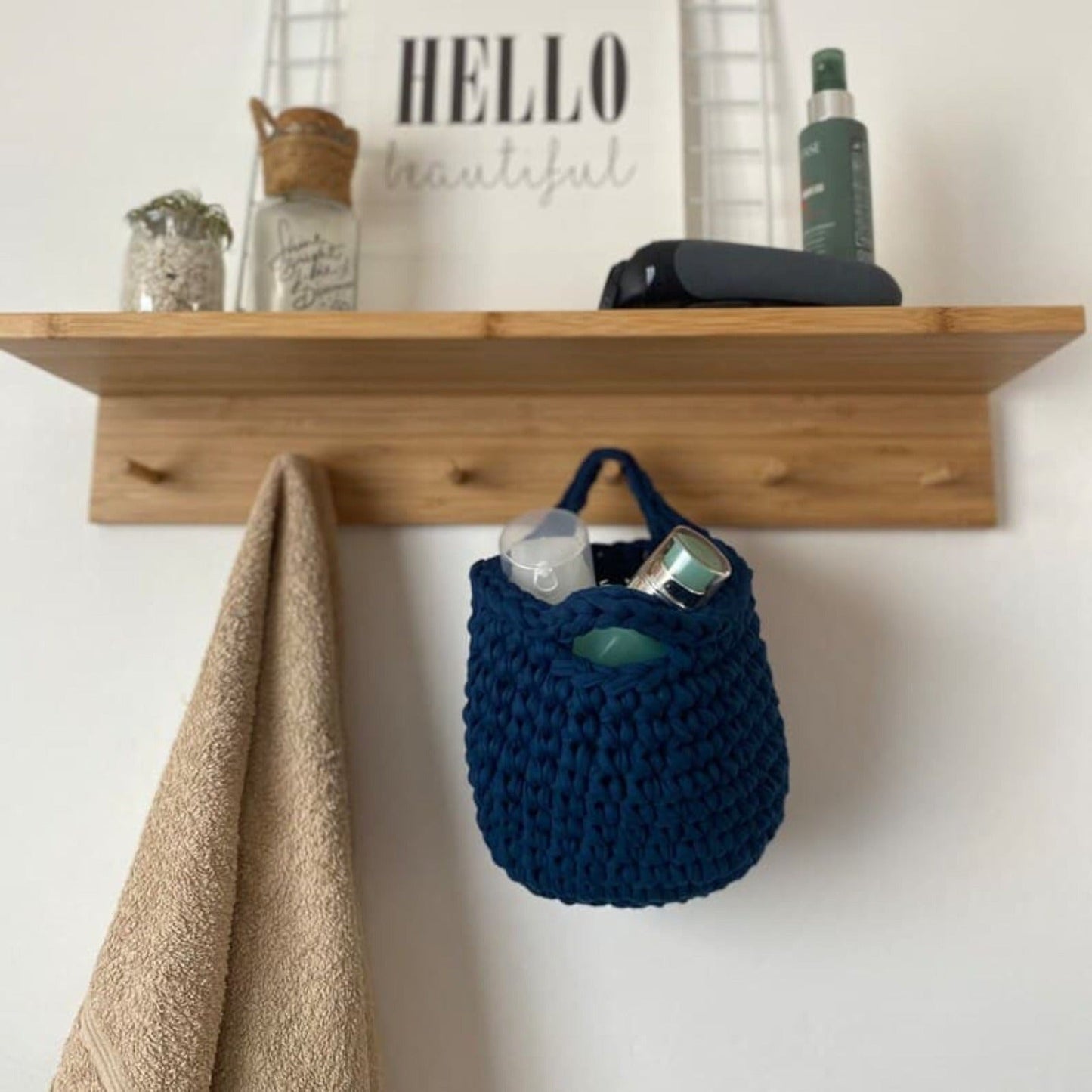 Small Decorative Baskets - Navy