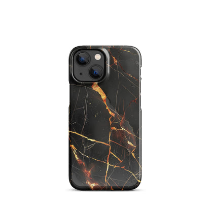 Black Marble Phone case for iPhone-14