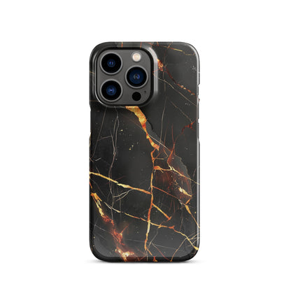 Black Marble Phone case for iPhone-18