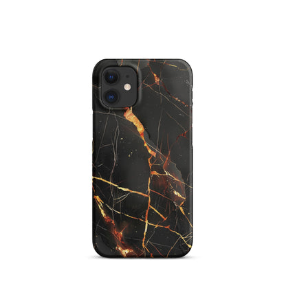 Black Marble Phone case for iPhone-7